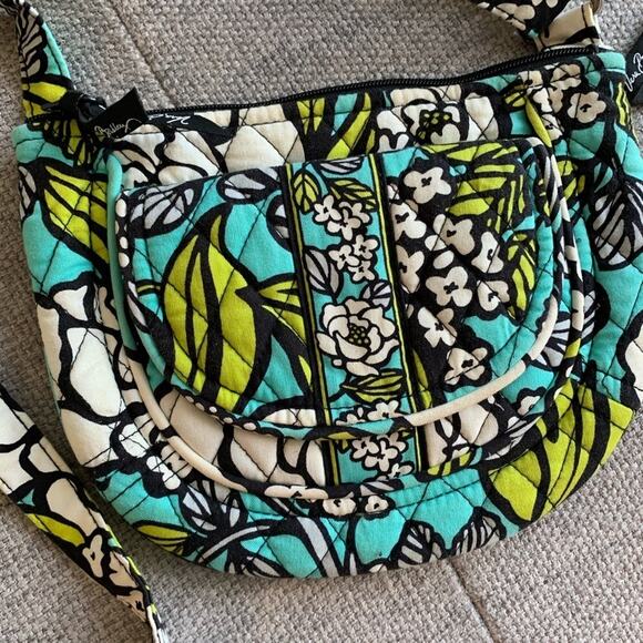 Vera Bradley Island Blooms Crossbody Purse Tropical Print Cross Body - Picture 2 of 5